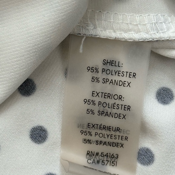 Tommy Hilfiger Women's White/Black Polka Dot Sleeveless Blouse, Size Medium - Picture 9 of 9